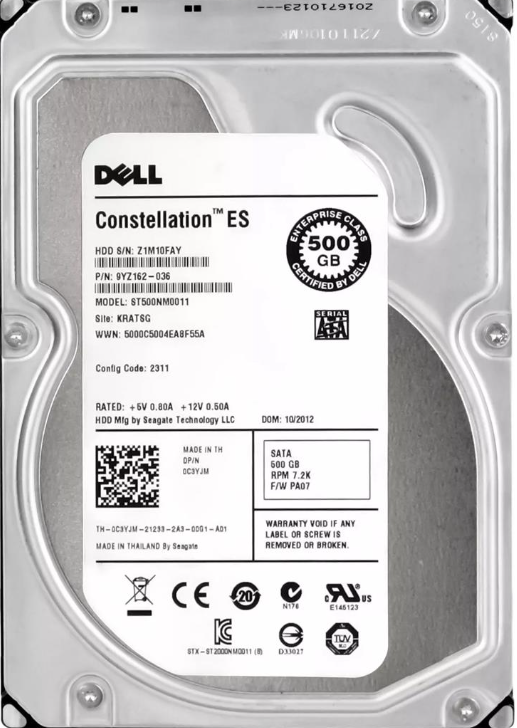 Dell Dell 500 GB 7200 RPM 3.5'' Harddisk